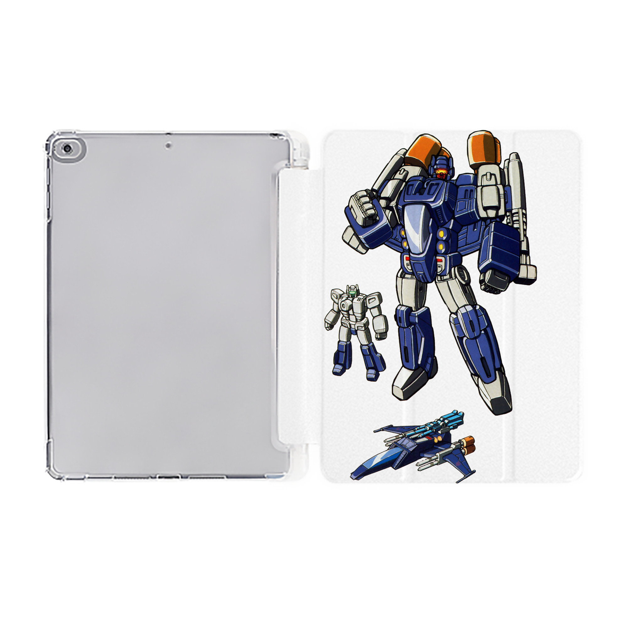 （画像用）  IPad ケース ペン収納付き 三つ折りスタンド PUレザー×シリコン 対応機種9.5/10.5/10.9インチ